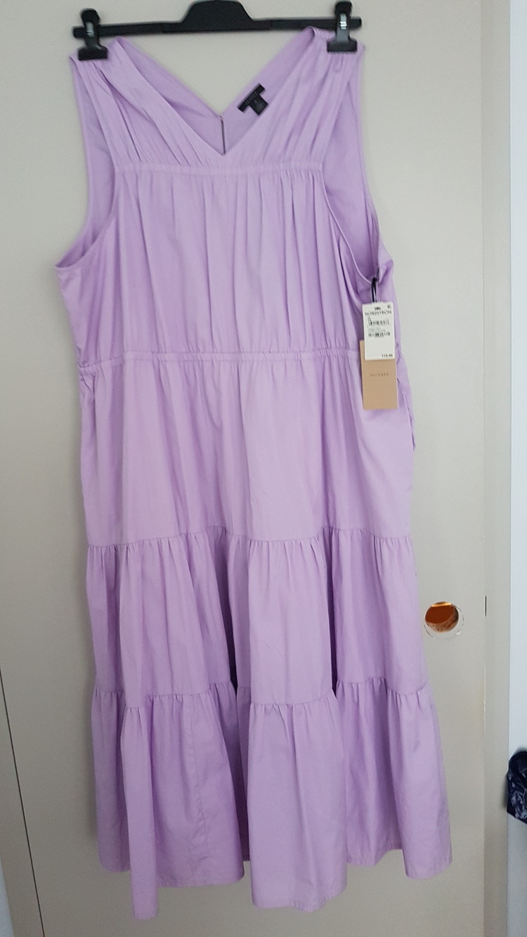 Plus Size 3X New with Tags Lavender Tiered Maxi Dress - $70